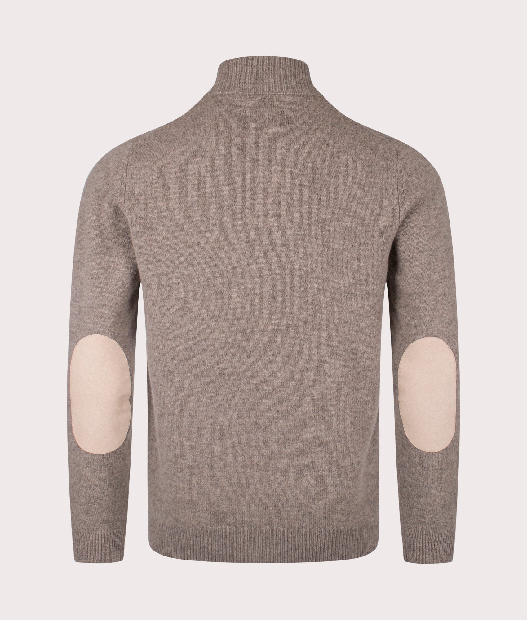 Barbour Lifestyle  Essential Patch Zip Through Knitted Jumper, 100% Cotton. At EQVVS Menswear. Back shot