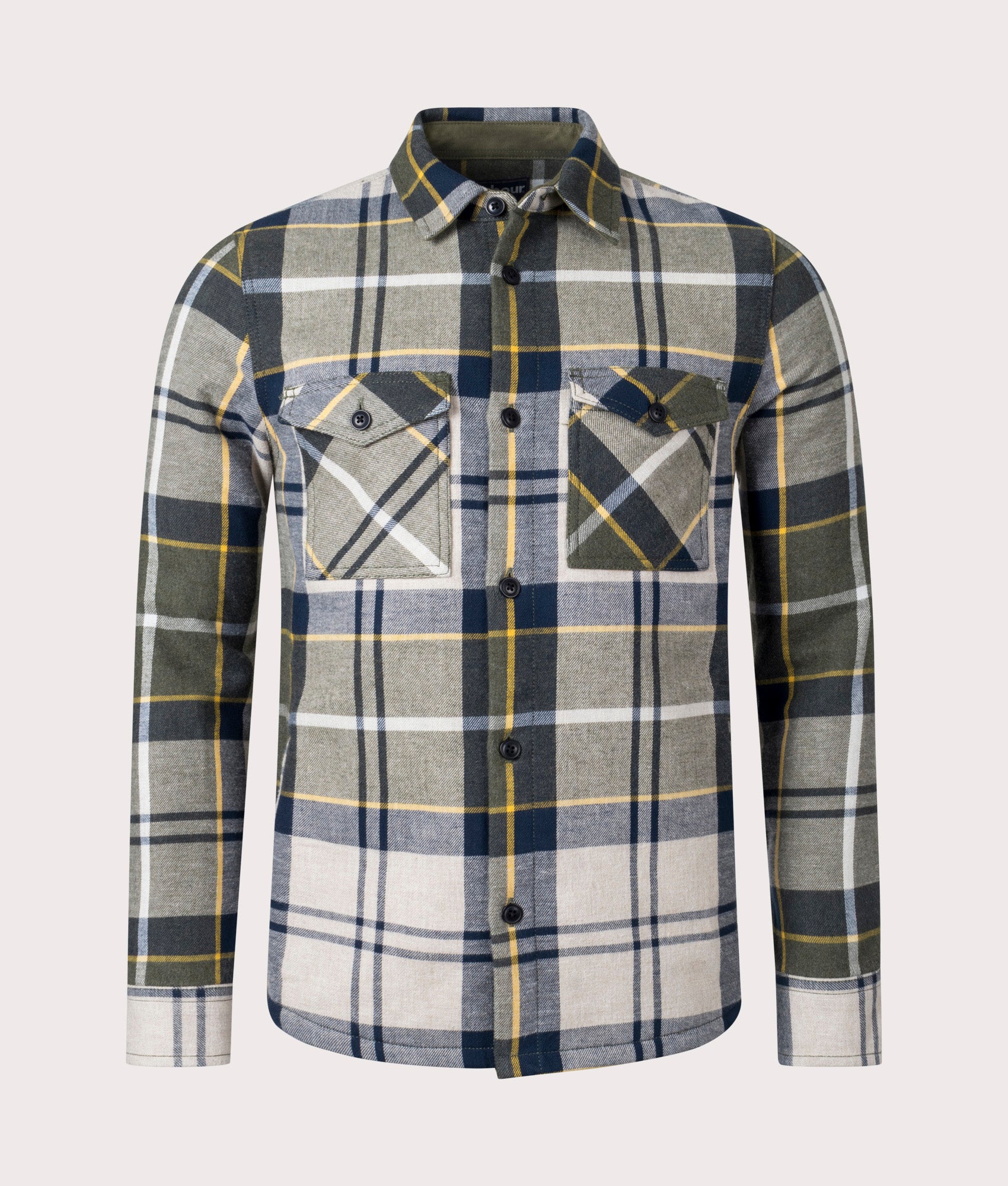 Cannich-Overshirt-Barbour-EQVVS-Forest-Mist-Tartan-Front