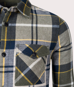 Cannich-Overshirt-Barbour-EQVVS-Forest-Mist-Tartan-Detail