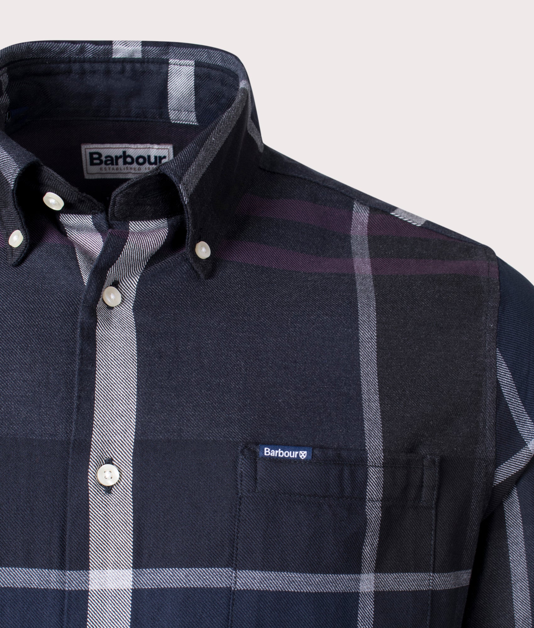 Dunoon-Shirt-Barbour-EQVVS-Navy-Detail