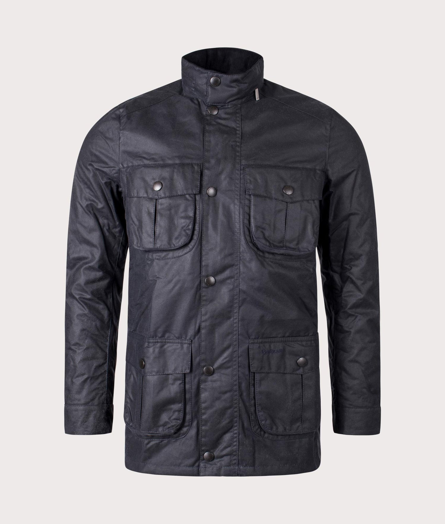 Barbour Corbridge Wax Jacket in Navy and Tartan for Men at EQVVS