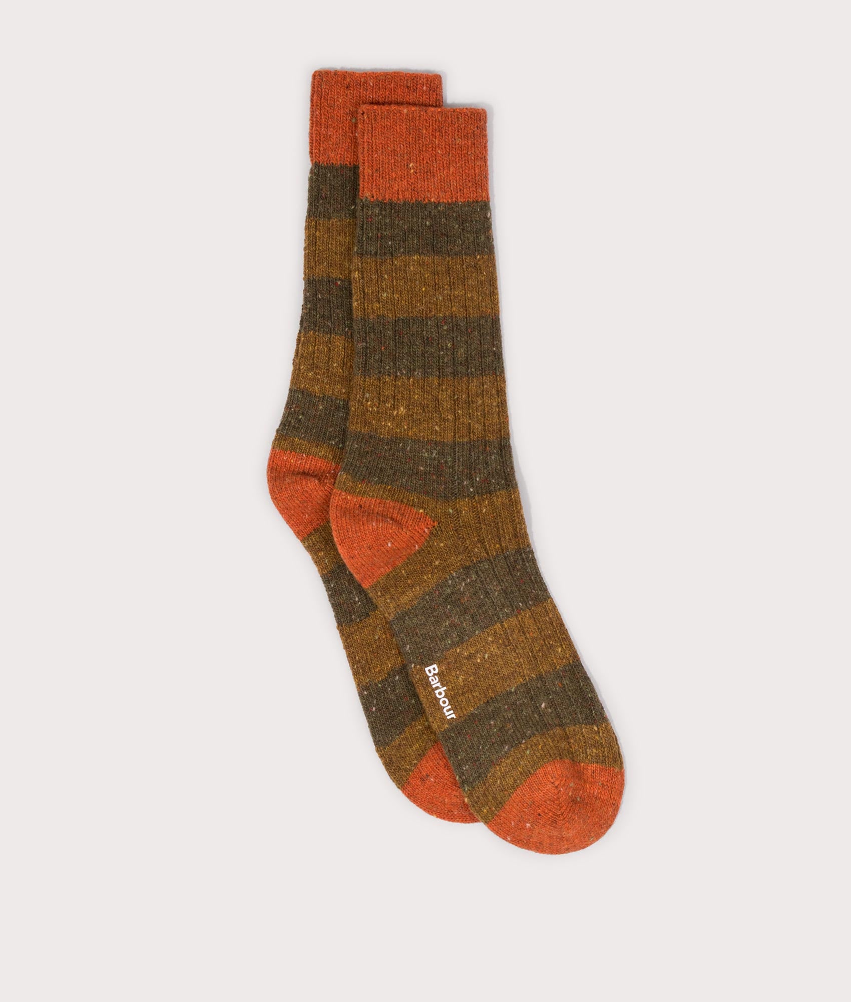 Houghton-Stripe-Socks-Olive/Butternut-Barbour-Lifestyle-EQVVS