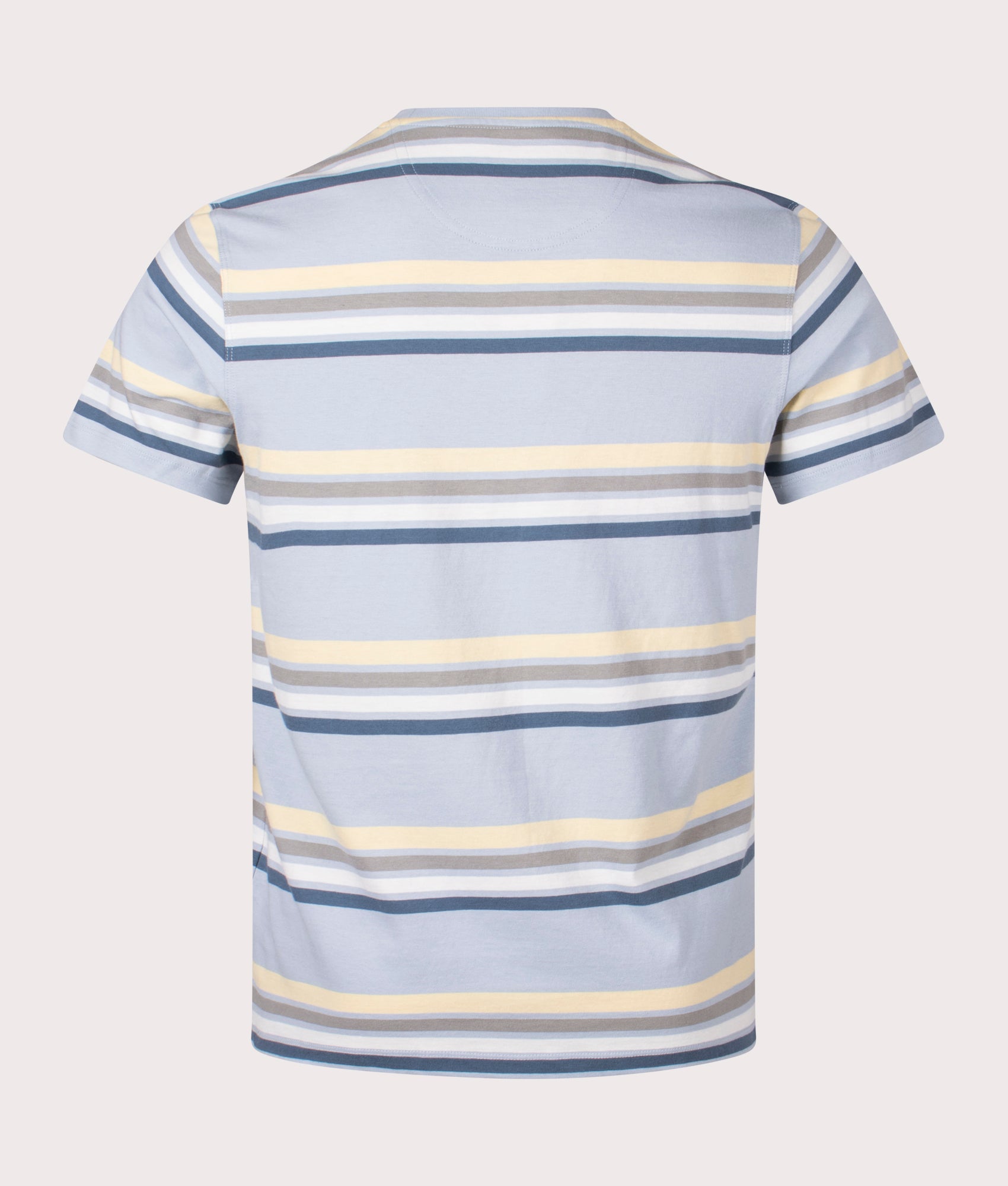 Hamstead Stripe T-Shirt in Niagra Mist by Barbour Lifestyle. EQVVS Shot.