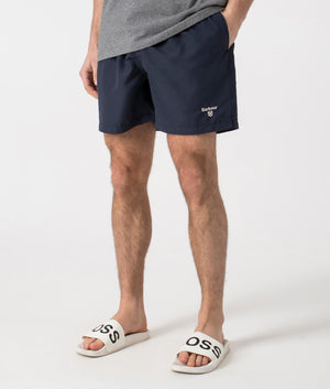 Logo 5" Swim Short Navy Barbour EQVVS angle