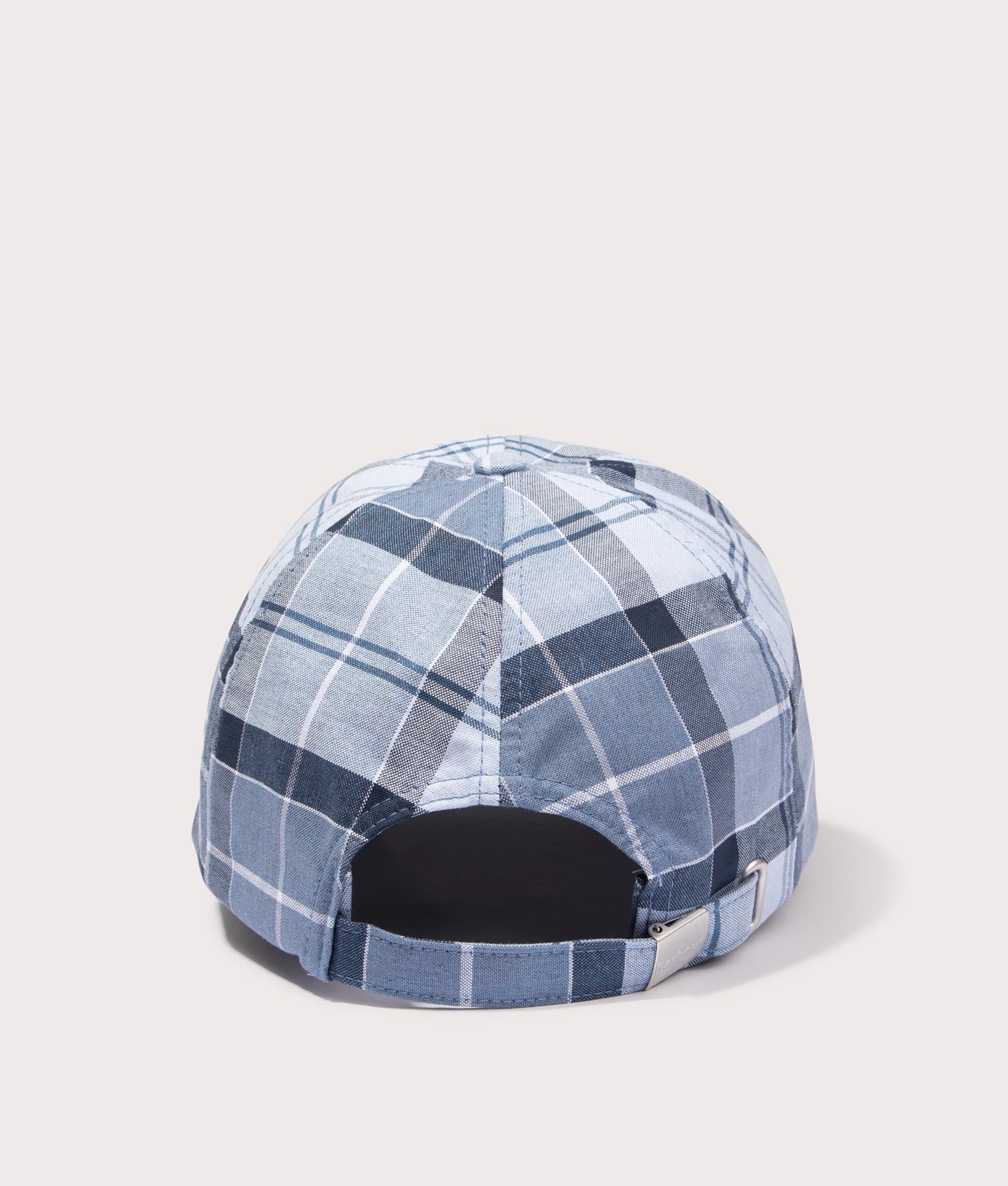 Barbour Tartan Sports Cap in Berwick Blue Back Shot at EQVVS