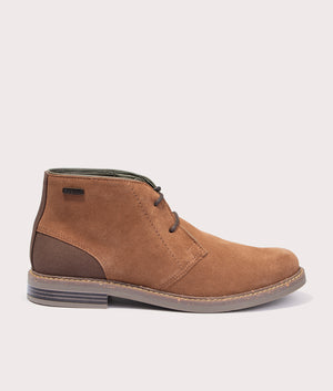 Barbour Readhead Chukka Boots in Fawn Suede Side SHot at EQVVS