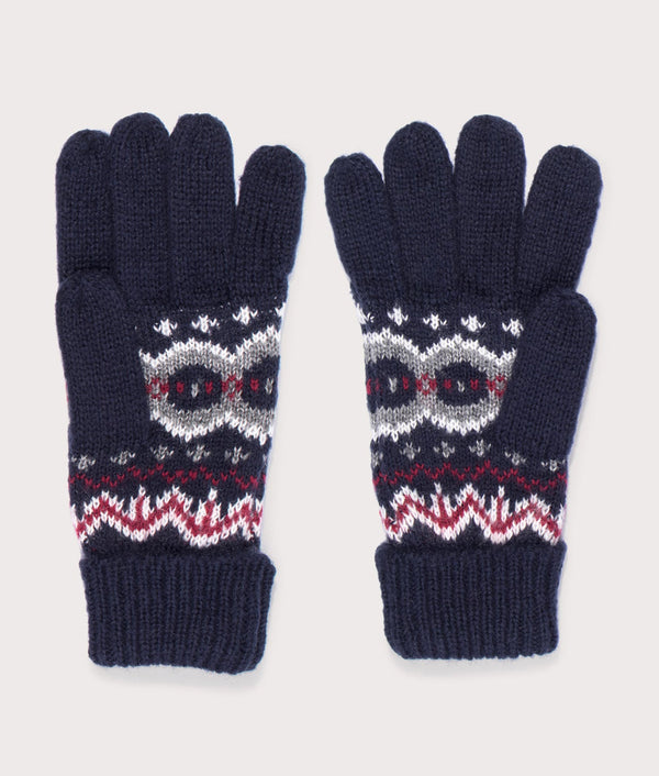 Barbour｜ (Case Fair Isle Gloves - Blue Granite (MGL0128 Barbour Case Fairisle Mens Gloves - Blue Granite – William