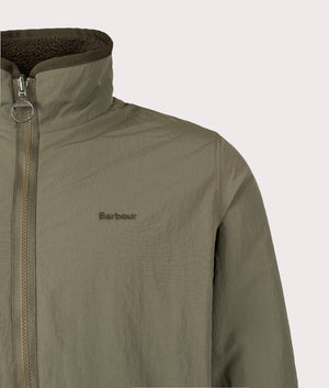 Reversible Fleece Jacket by Barbour in Fern. Shot by EQVVS. Detail shot.