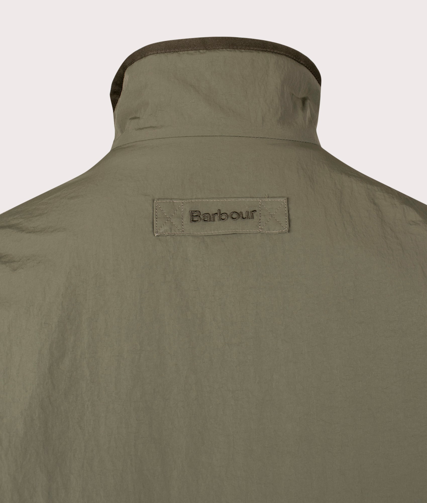 Reversible Fleece Jacket by Barbour in Fern. Shot by EQVVS. Back detail shot.
