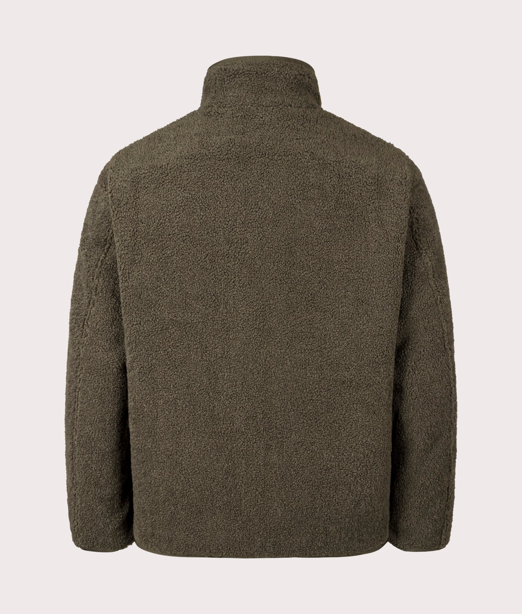 Reversible Fleece Jacket by Barbour in Fern. Shot by EQVVS. Back internal shot.