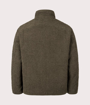 Reversible Fleece Jacket by Barbour in Fern. Shot by EQVVS. Back internal shot.