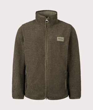 Reversible Fleece Jacket by Barbour in Fern. Shot by EQVVS. Front internal shot.