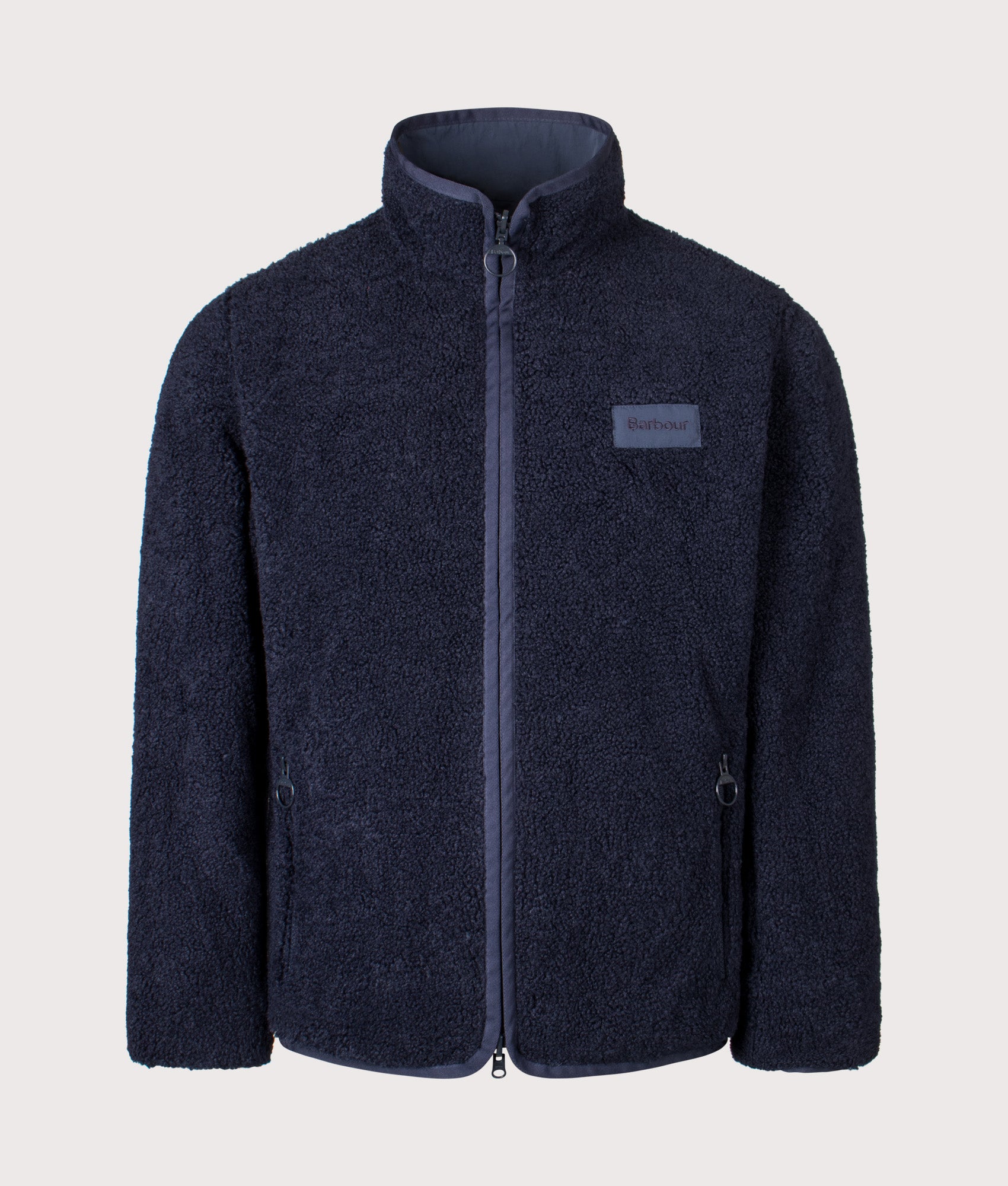 Reversible Fleece Jacket in Navy | Barbour Lifestyle | Shot at EQVVS | Front inner shot