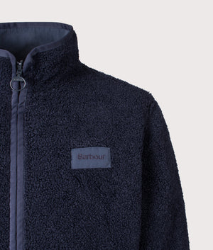 Reversible Fleece Jacket in Navy | Barbour Lifestyle | Shot at EQVVS | Front inner detail shot 