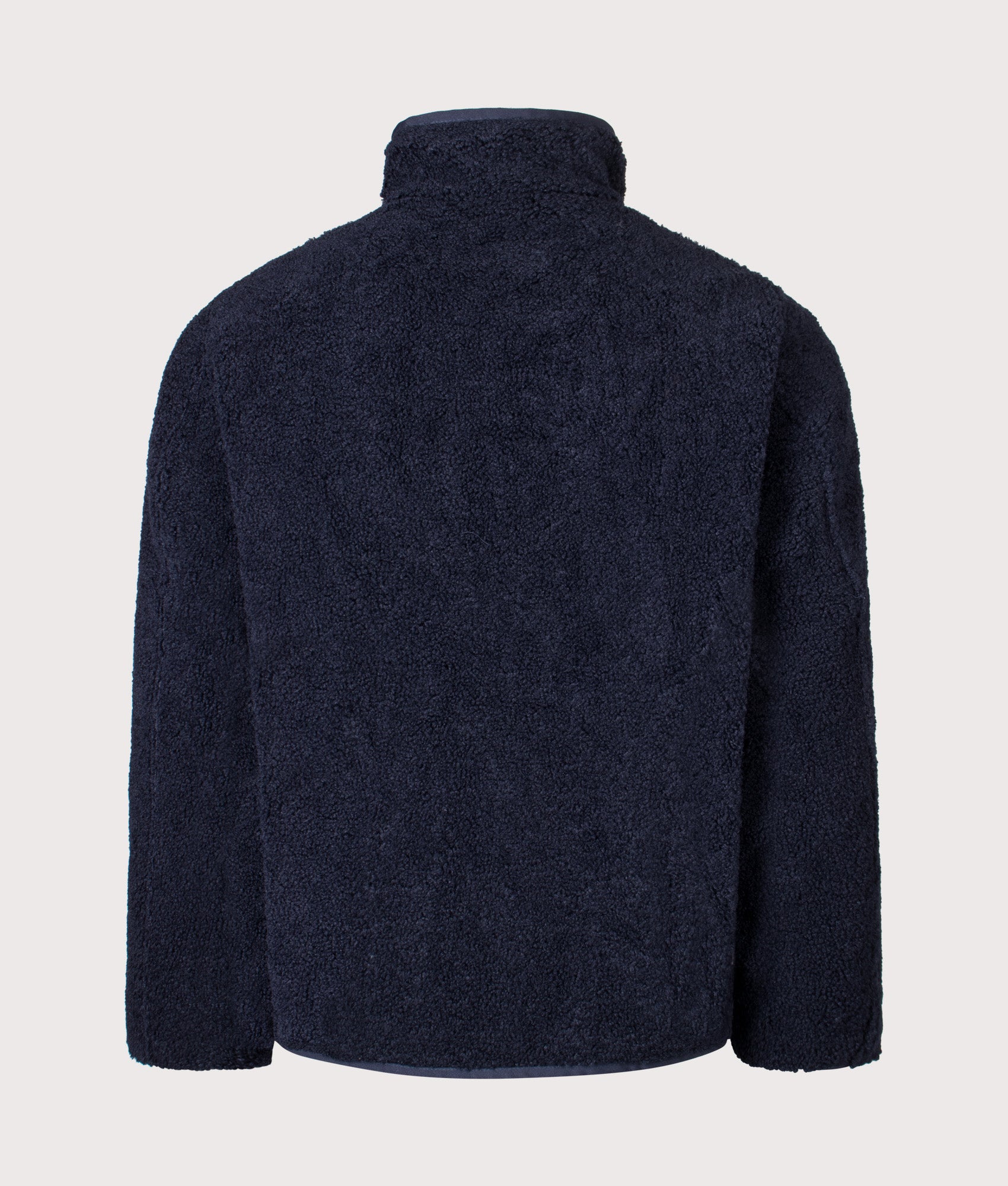 Reversible Fleece Jacket in Navy | Barbour Lifestyle | Shot at EQVVS | Back inner shot 