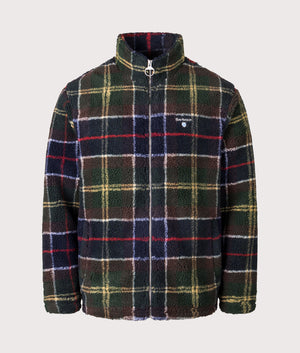 Tartan Fleece Zip Through Jacket in Classic Tartan | Barbour Lifestyle | Shot at EQVVS | Front shot 