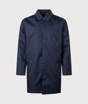 Lorden Waterproof Mac in Navy | Barbour Lifestyle | Shot at EQVVS | Front shot 