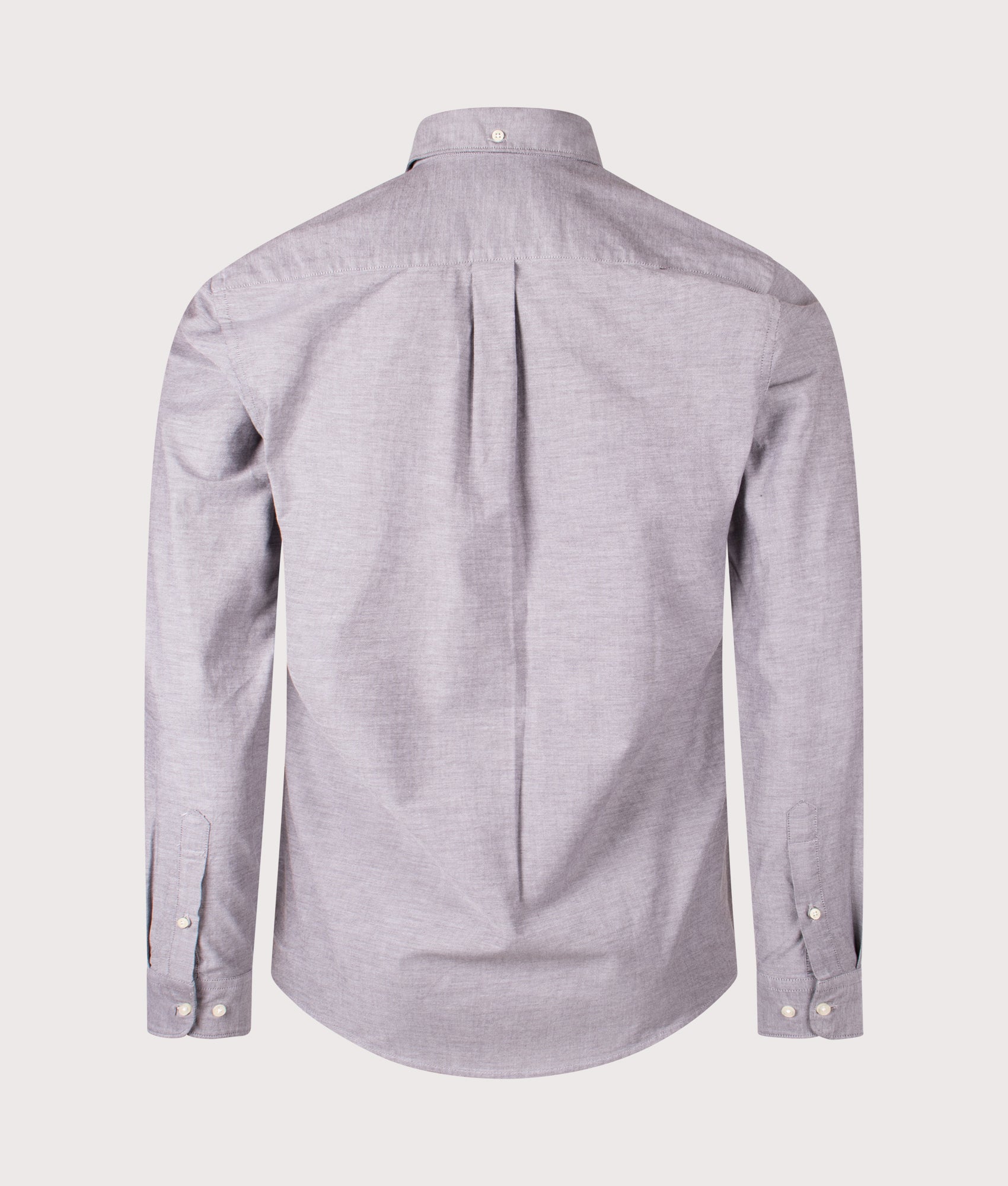 Marsden Tailored Oxford Shirt in Dark Oak | Barbour Lifestyle | EQVVS | Back shot 