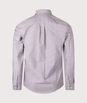 Marsden Tailored Oxford Shirt in Dark Oak | Barbour Lifestyle | EQVVS | Back shot 