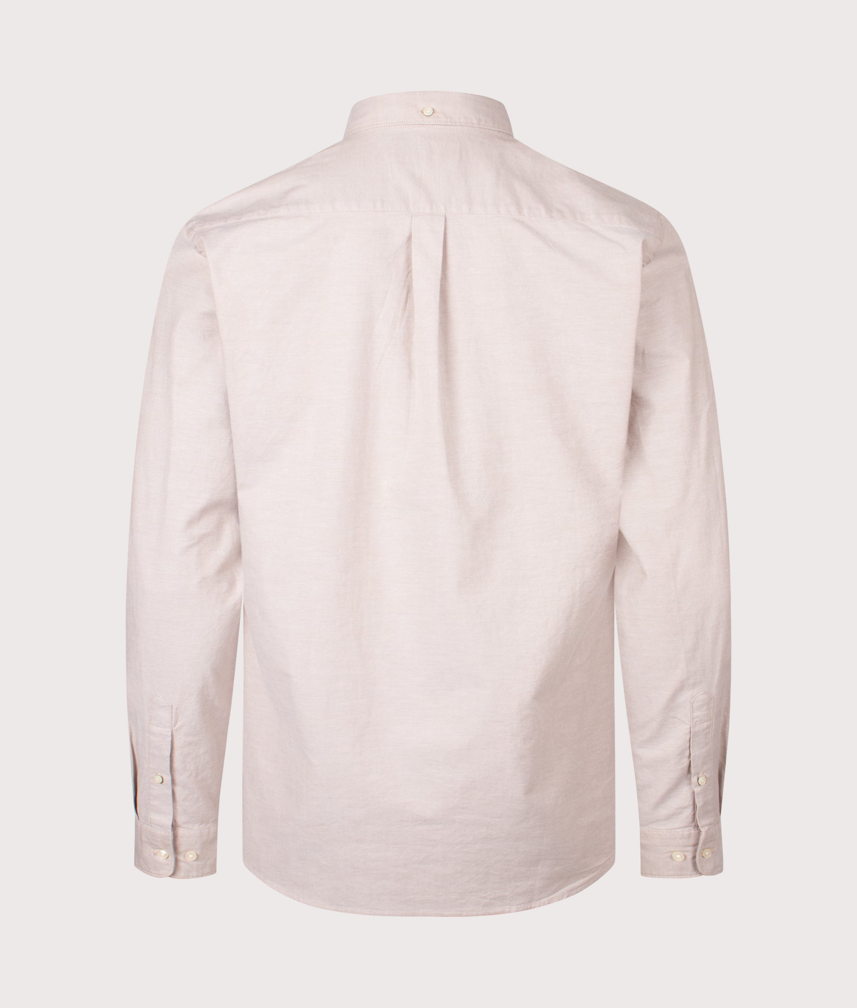 Marsden Tailored Oxford Shirt in Washed Stone | Barbour Lifestyle | EQVVS | Back shot 