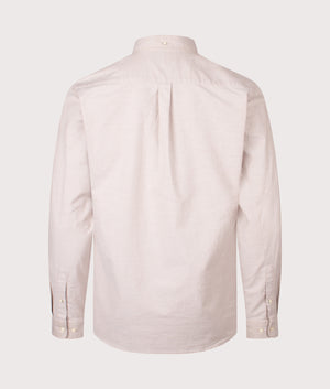 Marsden Tailored Oxford Shirt in Washed Stone | Barbour Lifestyle | EQVVS | Back shot 