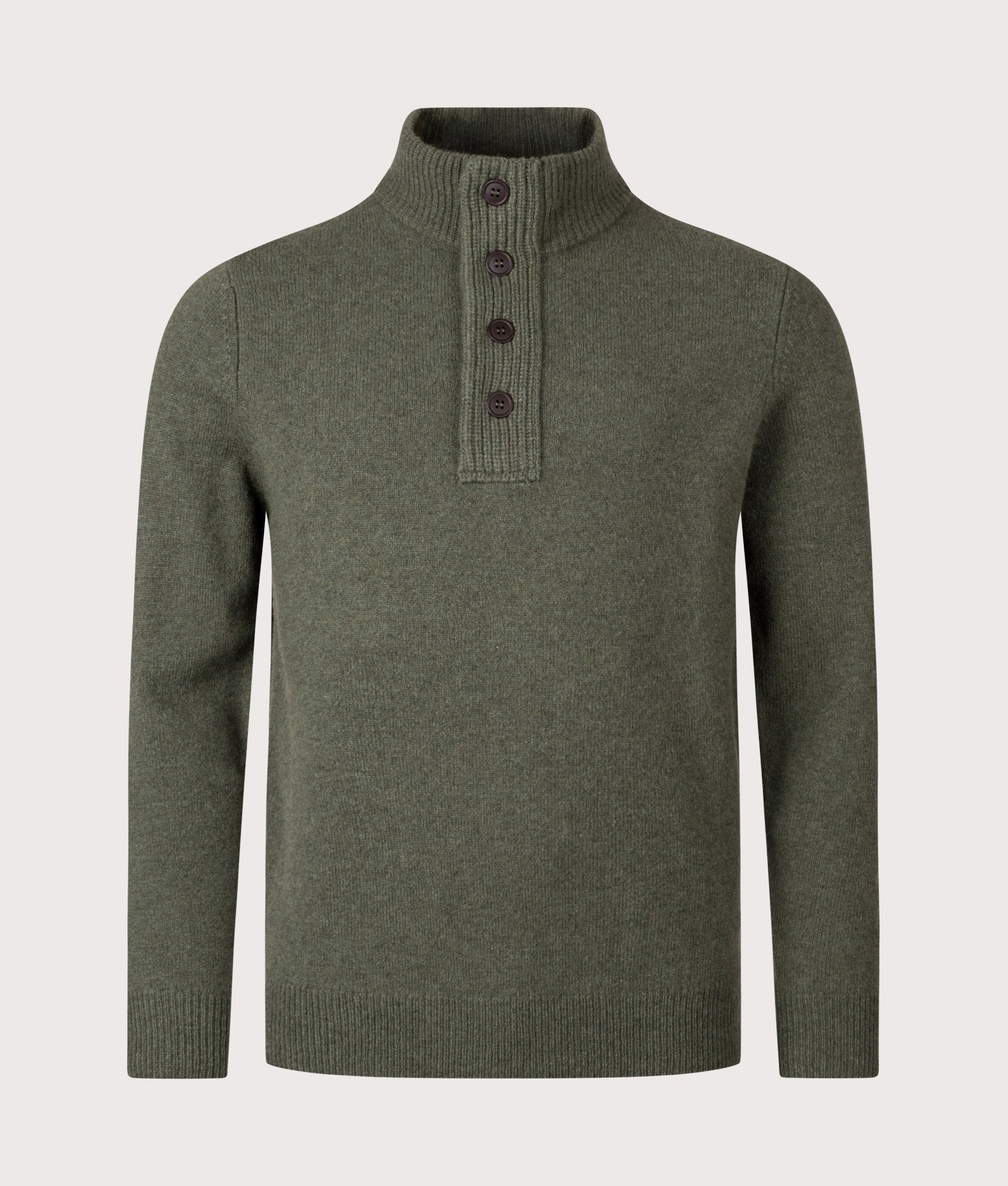 Patch Half Zip Jacket in Dark Stone | Barbour Lifestyle | Shot at EQVVS | Front shot 