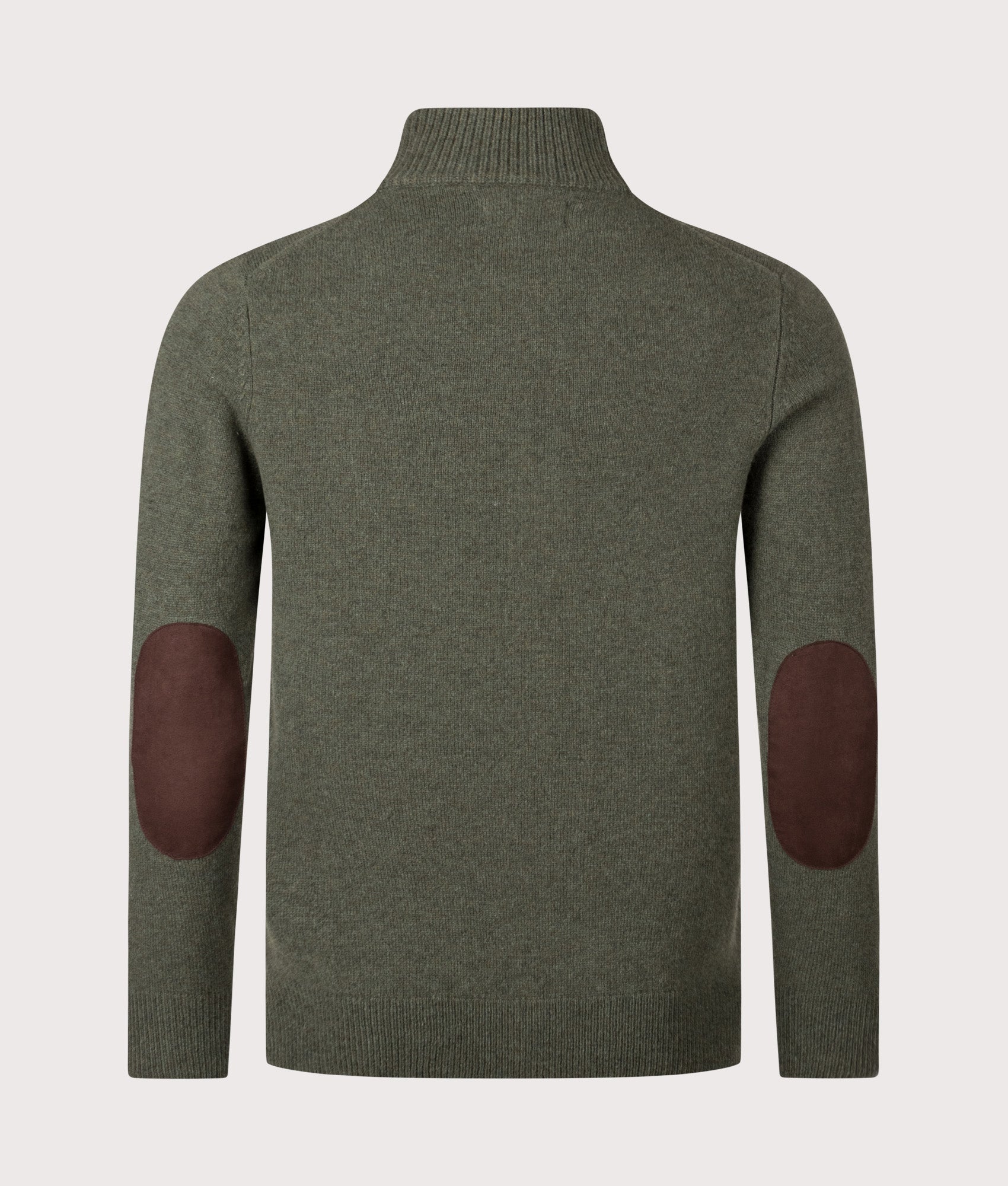 Patch Half Zip Jacket in Dark Stone | Barbour Lifestyle | Shot at EQVVS | Back shot 