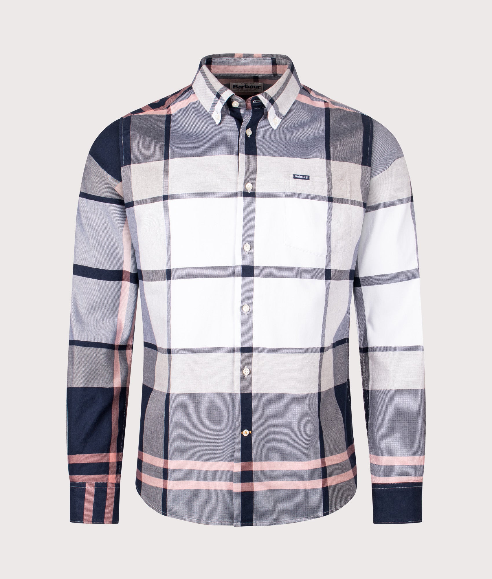 Dunoon Tailored Tartan Shirt in River Stone Tartan | Barbour Lifestyle | Shot at EQVVS | Front shot 