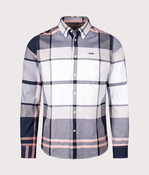 Dunoon Tailored Tartan Shirt in River Stone Tartan | Barbour Lifestyle | Shot at EQVVS | Front shot 