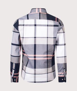 Dunoon Tailored Tartan Shirt in River Stone Tartan | Barbour Lifestyle | Shot at EQVVS | Back shot 