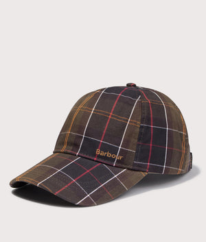 Telfield Tartan Cap in Classic Tartan | Barbour Lifestyle | EQVVS | Front angle shot 