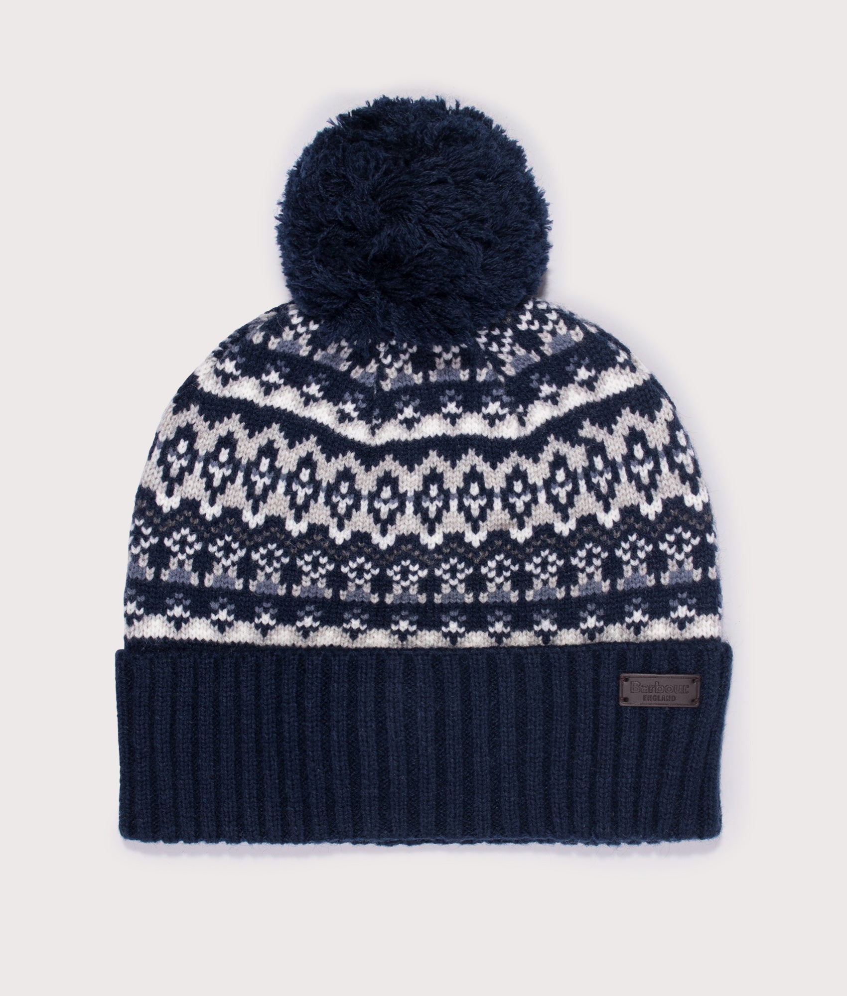 Marlow Beanie in Navy | Barbour Lifestyle | EQVVS | Front shot 