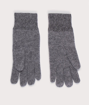 Carlton Beanie and Gloves Gift Set in Grey | Barbour Lifestyle | EQVVS | Gloves palm shot 