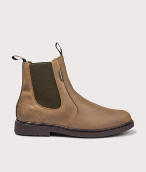 Hale Chelsea Boots in Tan | Leather | Barbour Lifestyle | EQVVS | Side shot