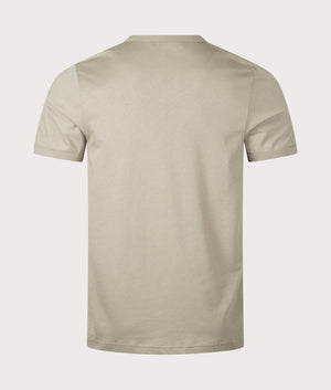 Fred Perry Ringer T-Shirt Warm Grey/Carrignton Road Brick Back Shot EQVVS