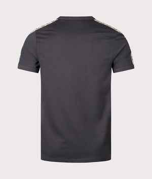 Contrast Tape Ringer T-Shirt in Anthracite by Fred Perry. EQVVS back shot
