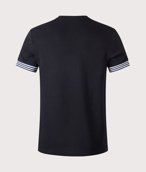 Striped Cuff T-Shirt 102 Black | Fred Perry | EQVVS