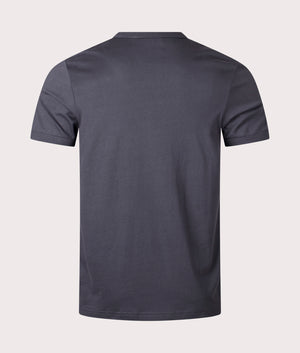 Fred Perry Ringer T-Shirts Anchor Grey/Dark Caramel Back Shot EQVVS