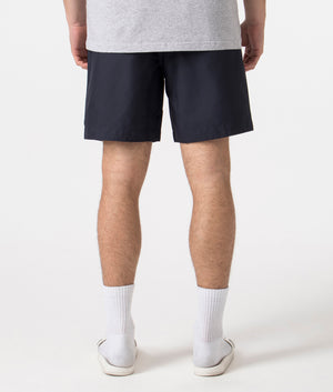 Fred Perry Classic Swim Shorts in Navy Back Shot at EQVVS