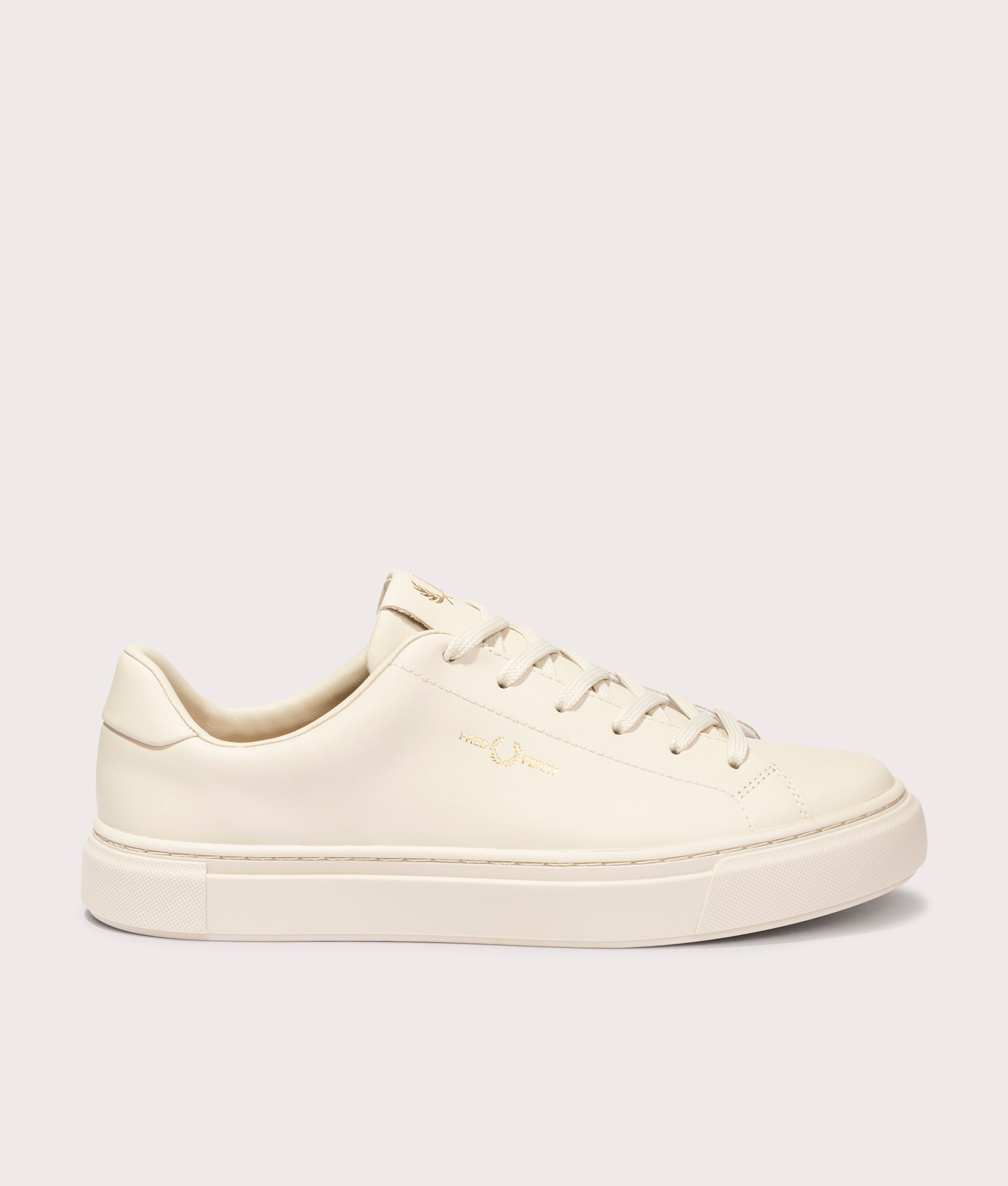 B71 Leather Trainers. Shot by EQVVS. Front shot.