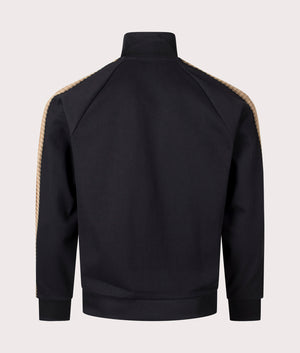 Crochet Taped Track Jacket Black | Fred Perry | EQVVS
