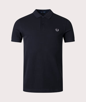 Plain-M6000-Polo-Shirt-Black/Chrome-Fred-Perry-EQVVS-front