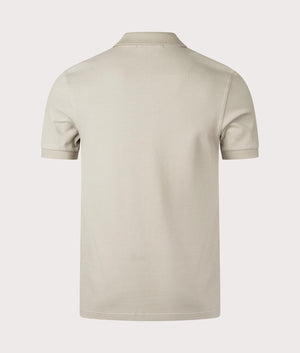 Plain Fred Perry Shirt in Warm Grey by Fred Perry. EQVVS Back Angle Shot.