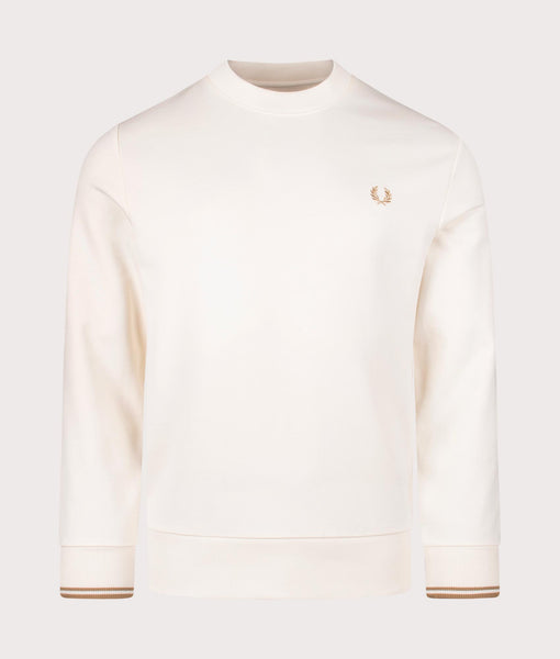 Crew Neck Sweatshirt Ecru | Fred Perry | EQVVS