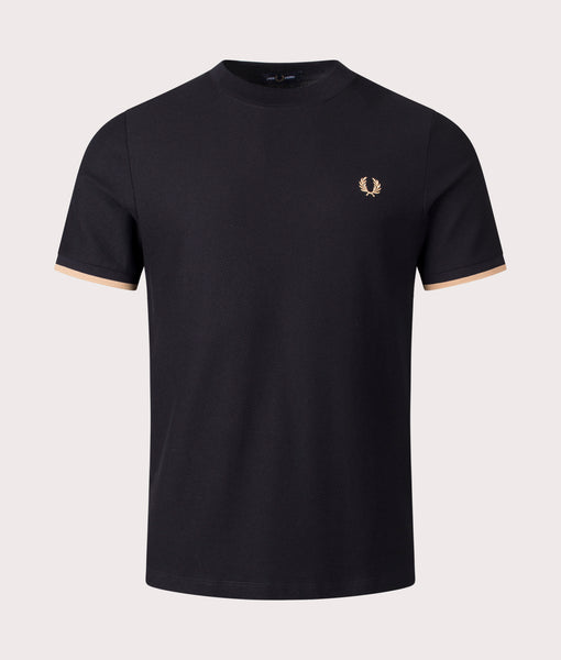 tシャツ 「FRED PERRY」TIPPED CUFF PIQUE SHIRT M4654 レディース メンズ FRED PERRY フレッドペリー Tシャツ 半袖 メンズ ティップド