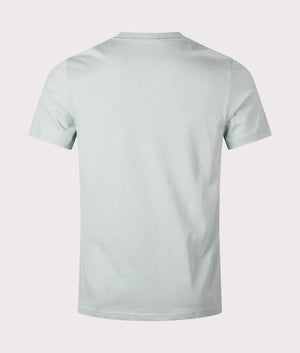 Embroidered T-Shirt in Silver Blue by Fred Perry. EQVVS Shot.