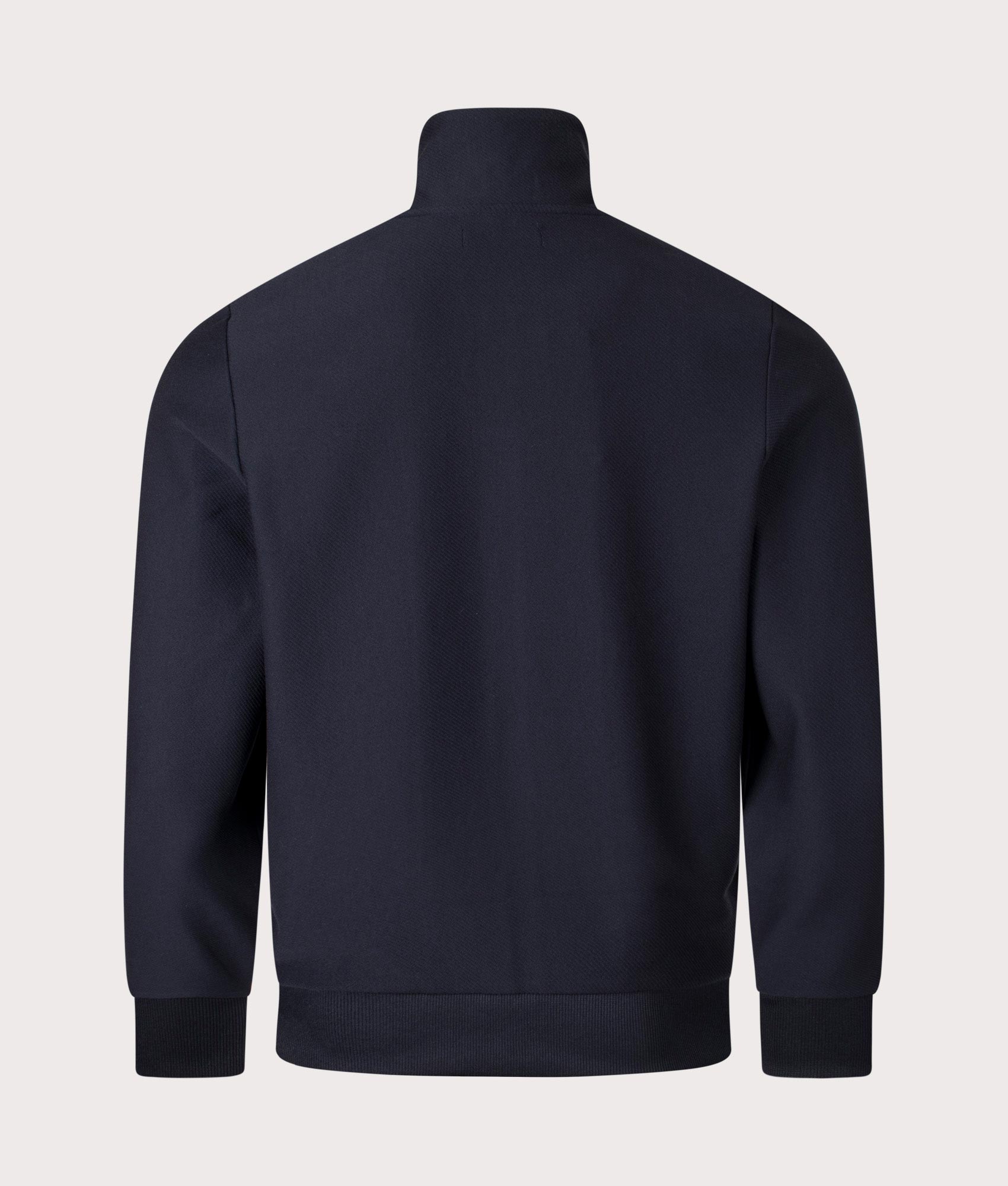 Ombre Stripe Track Top by Fred Perry in Navy. Shot at EQVVS. Reverse image. 