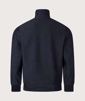 Ombre Stripe Track Top by Fred Perry in Navy. Shot at EQVVS. Reverse image. 