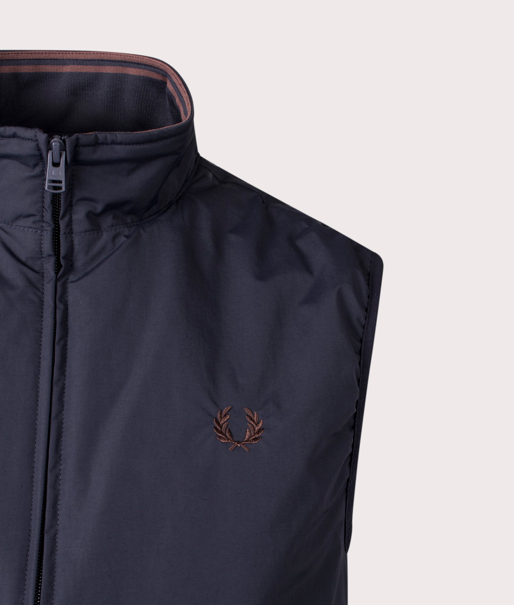 Regular Fit The Brentham Gilet in Navy | Fred Perry | EQVVS