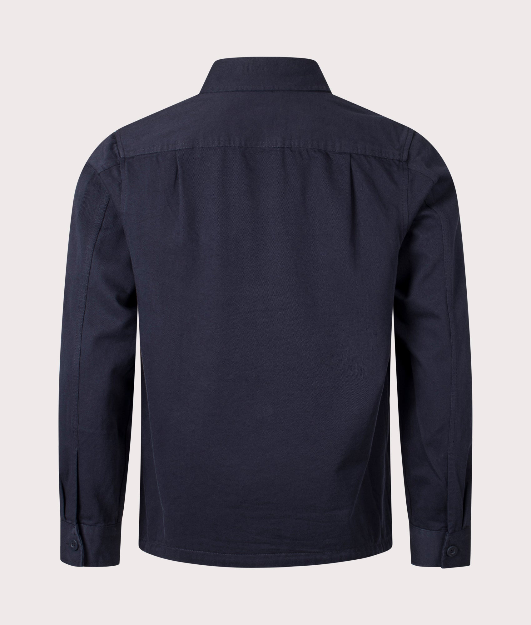 Twill Overshirt in Navy by Fred Perry. EQVVS Shot.